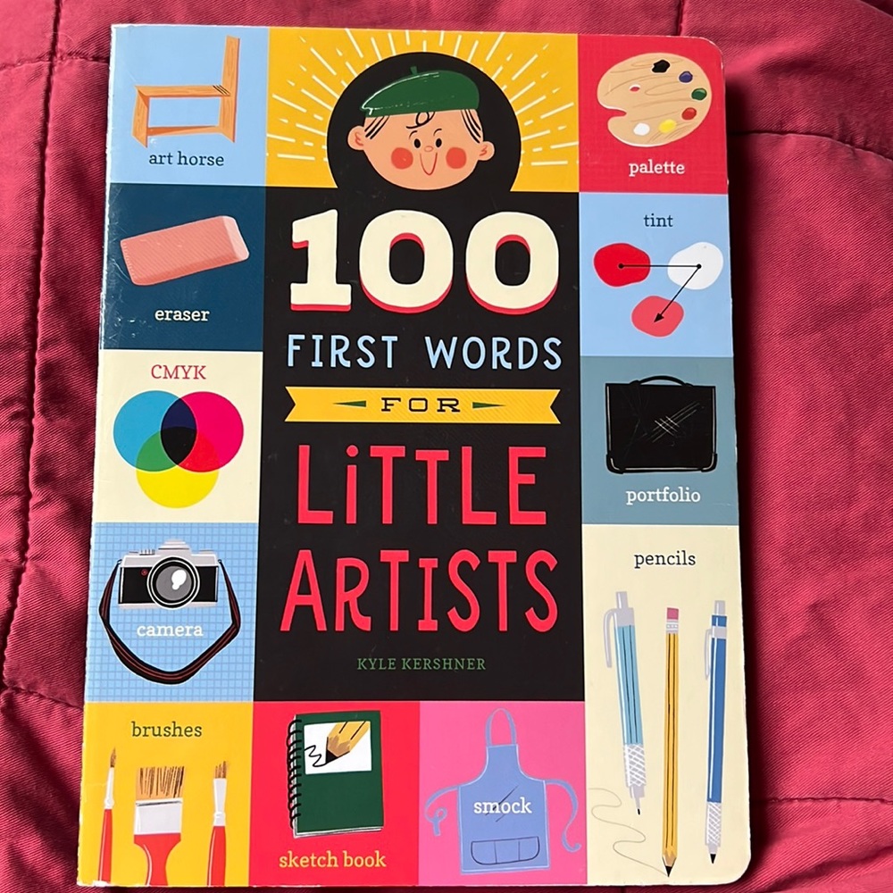 Board book 100 First Words for Little Artists